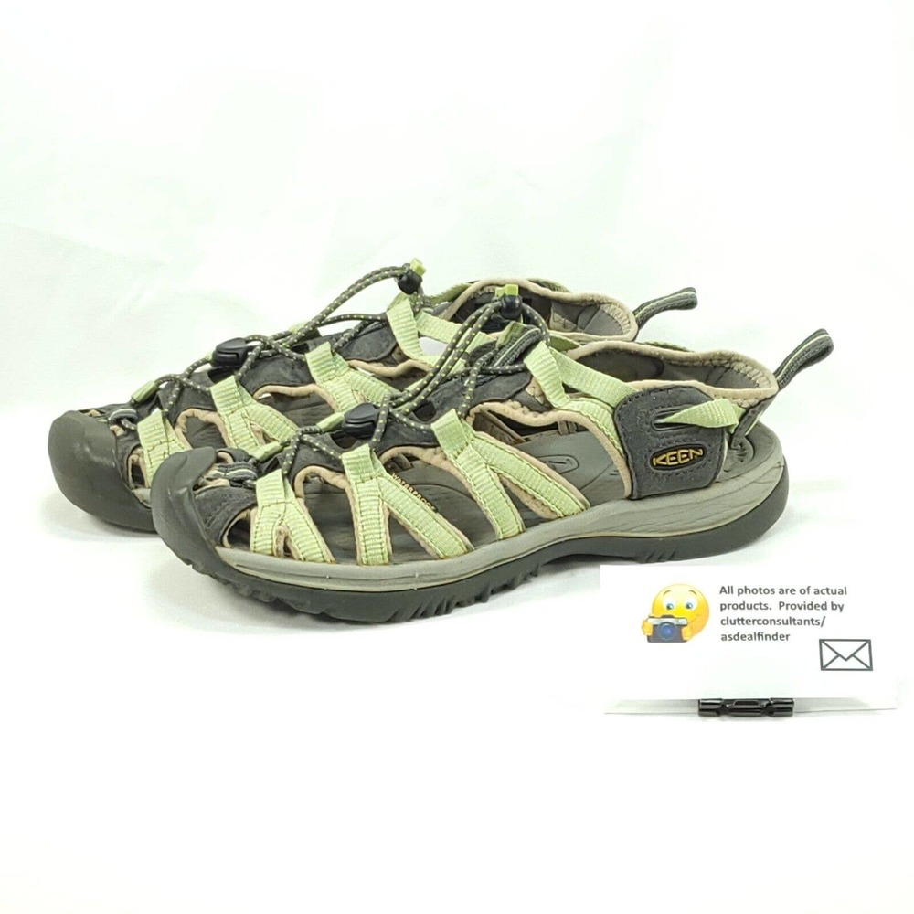 Keen Newport H2 Outdoor Adjustable Hiking Sandal Womans Size 7.5 Green Gray